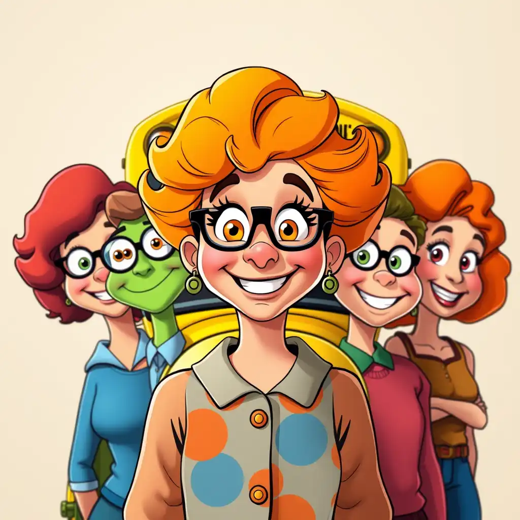 Ms. Frizzle and the Magic School Bus Crew